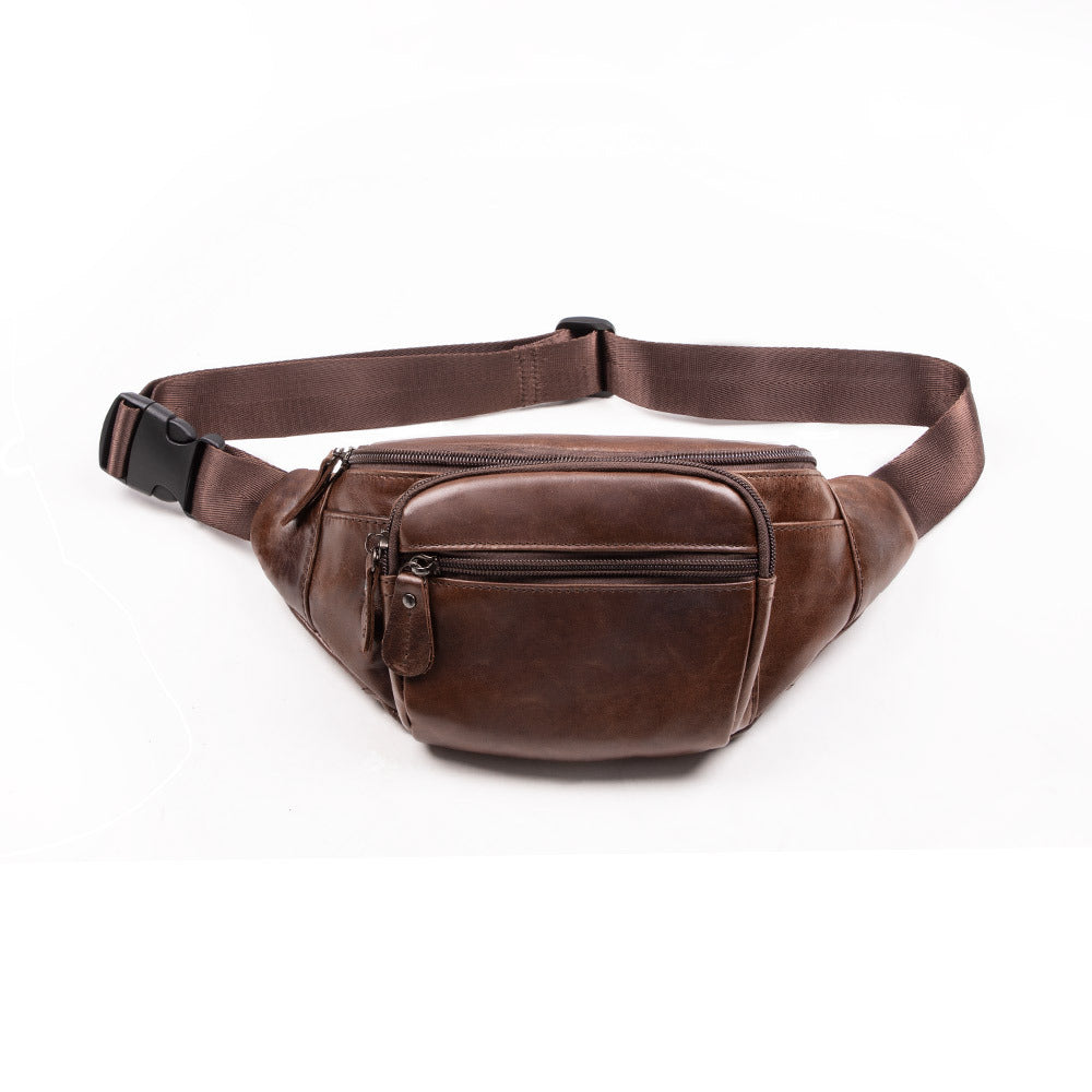 Leather Pocket Graphy Cycling Hiking Storage Men's Waist Packs