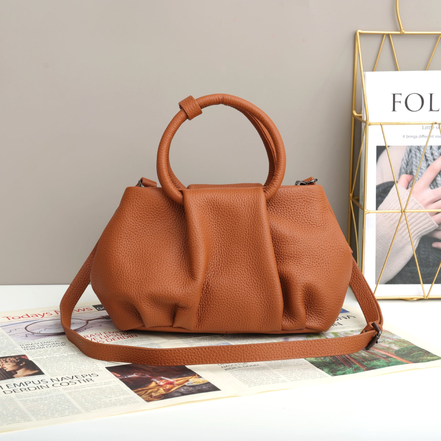 Women's Summer Fashion High-grade Pleated Cloud Western Crossbody Bags