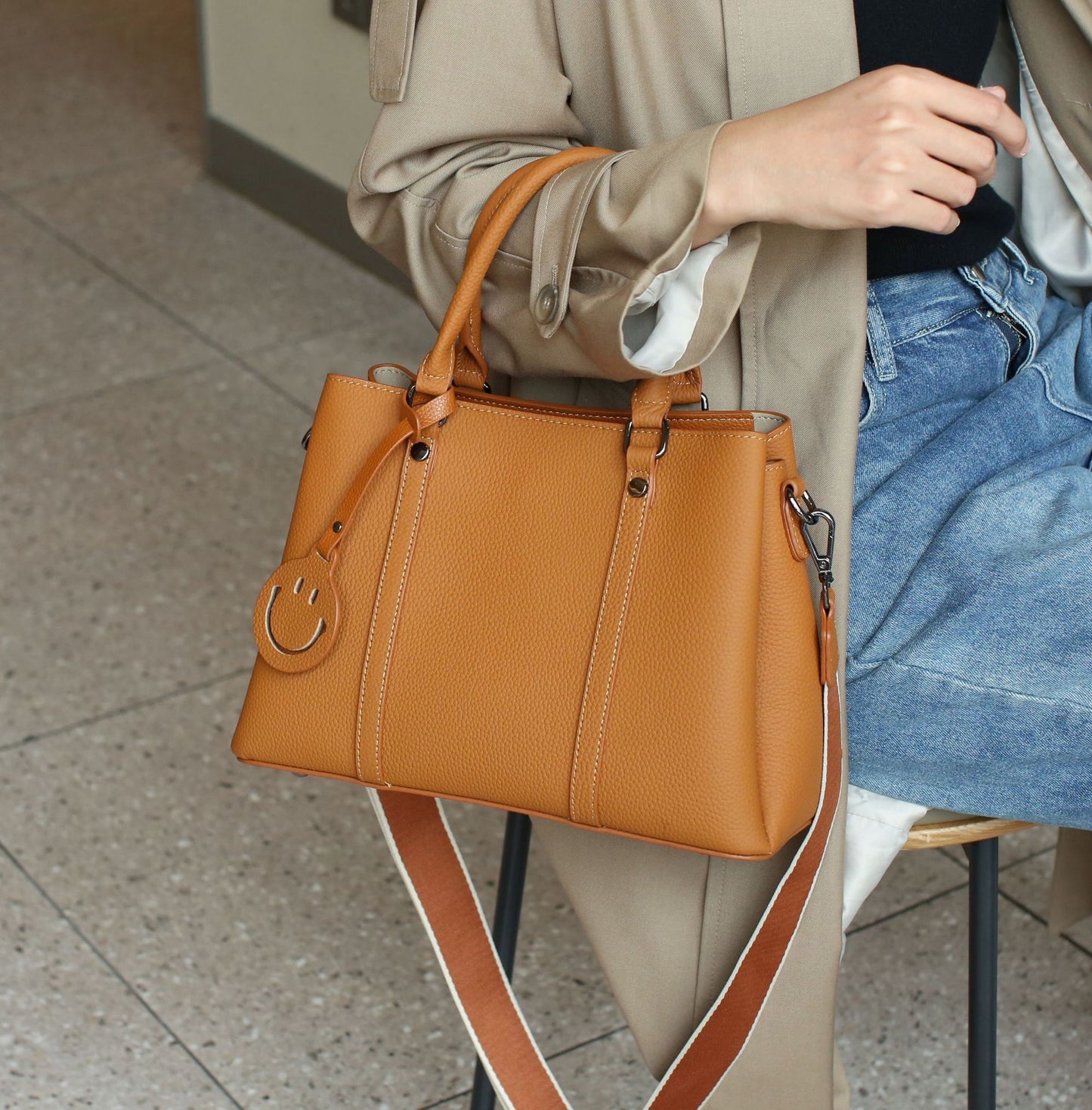 Women's First Layer Leather Large Capacity Fashion Shoulder Bags