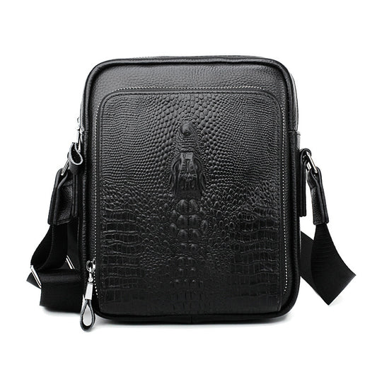 Men's Leather Business Top Layer Cowhide Large Men's Shoulder Bags