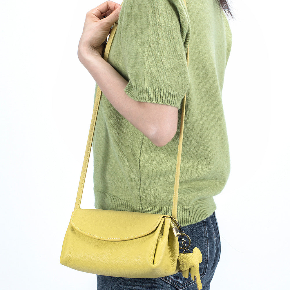Women's High Sense Underarm Simple Elegant Genuine Shoulder Bags