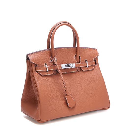 Women's Sier First Layer Cowhide Leather Large Handbags