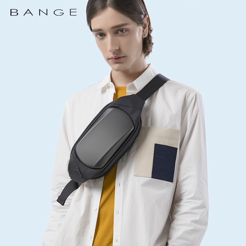 Men's Waterproof Korean Style Hard Shell Men's Chest Bags