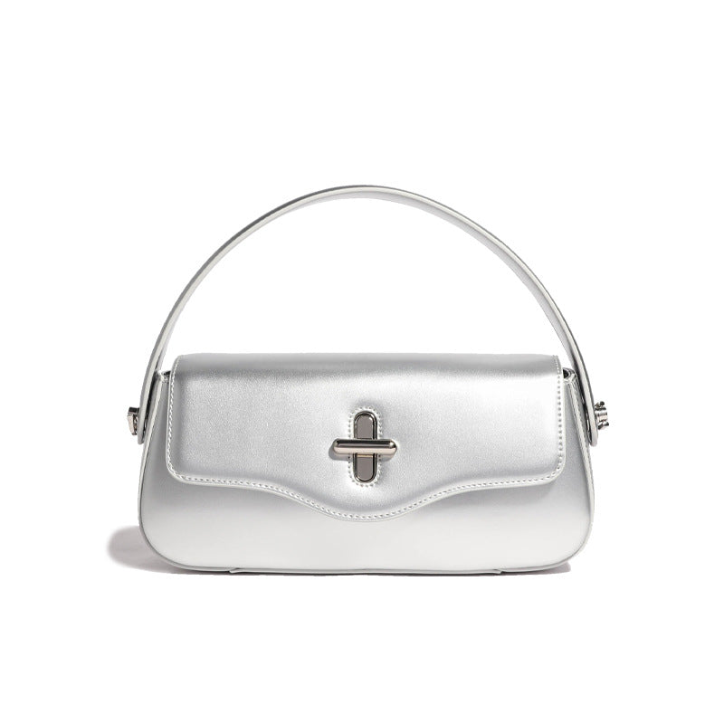 Women's Cowhide Design Retro One Genuine Leather Armpit Bags