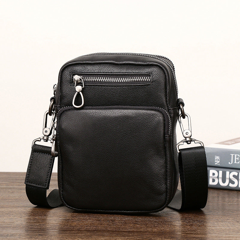 Men's Niu Leather Wearable Trendy Fashion Men's Messenger Bags