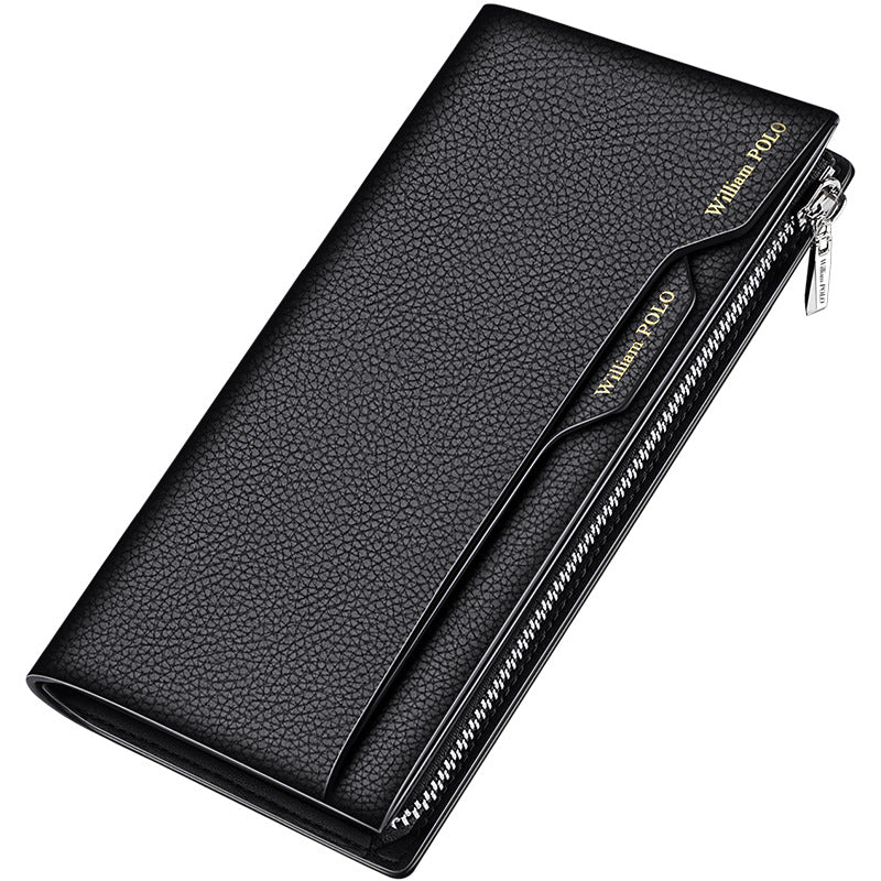 Men's Paul Long Genuine Leather Cattlehide Large Card Holder