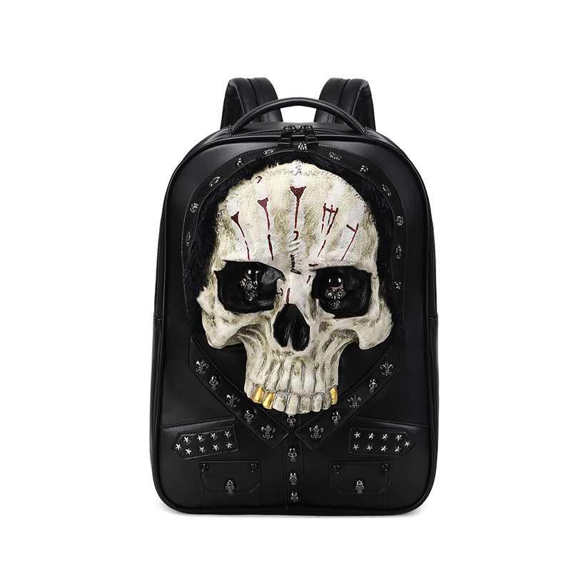 Women's & Men's & Skull Personalized Three-dimensional Computer Backpacks