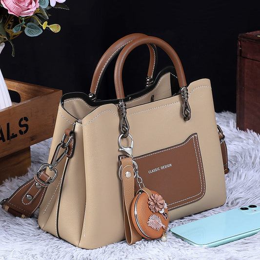 Women's Genuine Leather High-grade Single Commuter Handbags