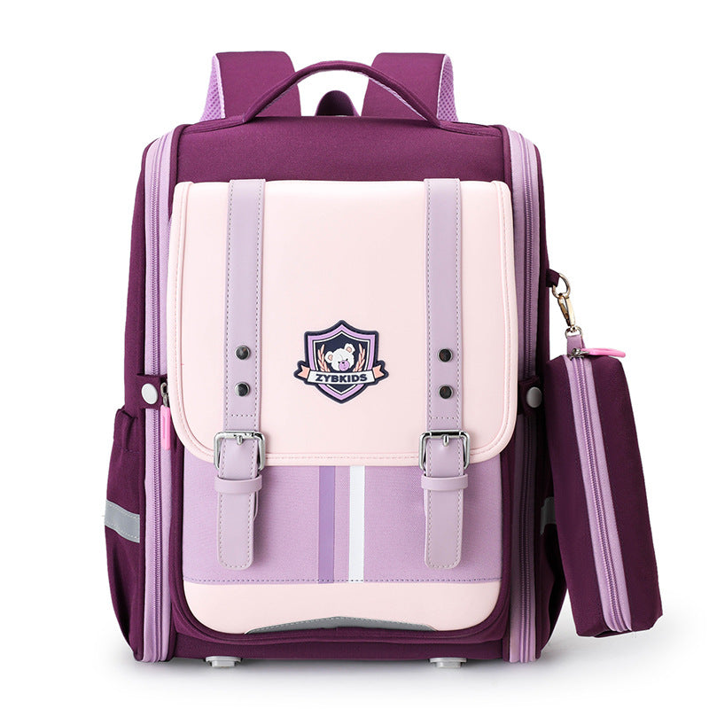Children's Grade Primary Lightweight Large Capacity Burden Reduction Spine Elementary School Students' Schoolbags