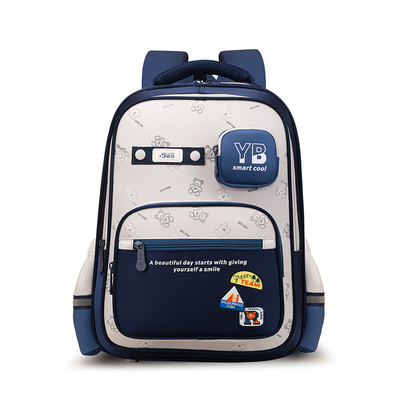 Primary Burden Reduction Large Capacity Waterproof Elementary School Students' Schoolbags