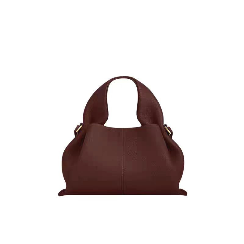 Women's Dumpling Cloud French Minority Design Genuine Handbags