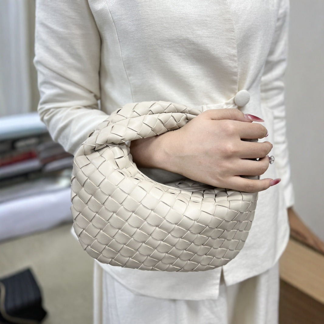 Woven Portable Croissant One Dumpling Price Handbags