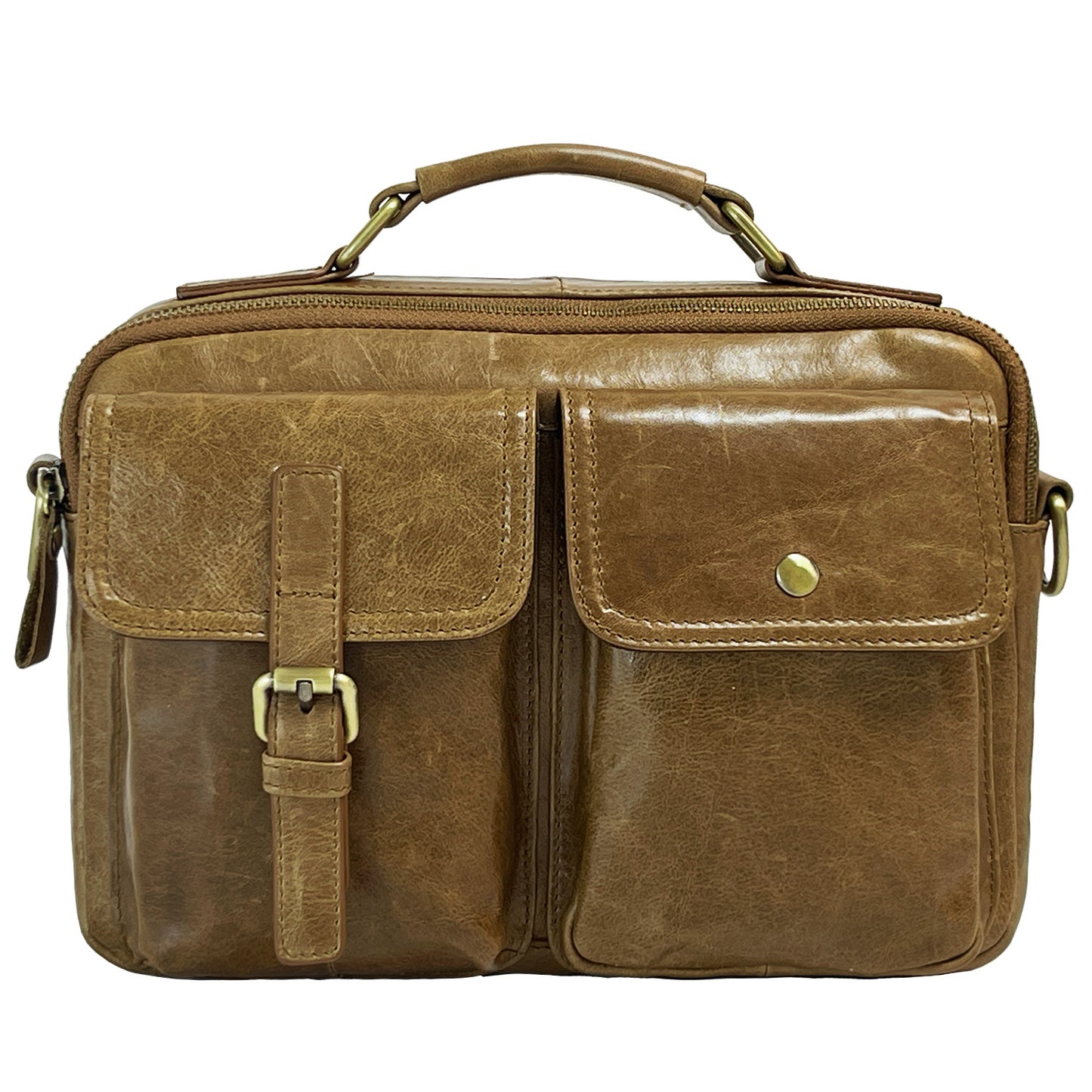 Men's Genuine Leather Top Layer Cowhide Men's Handbags
