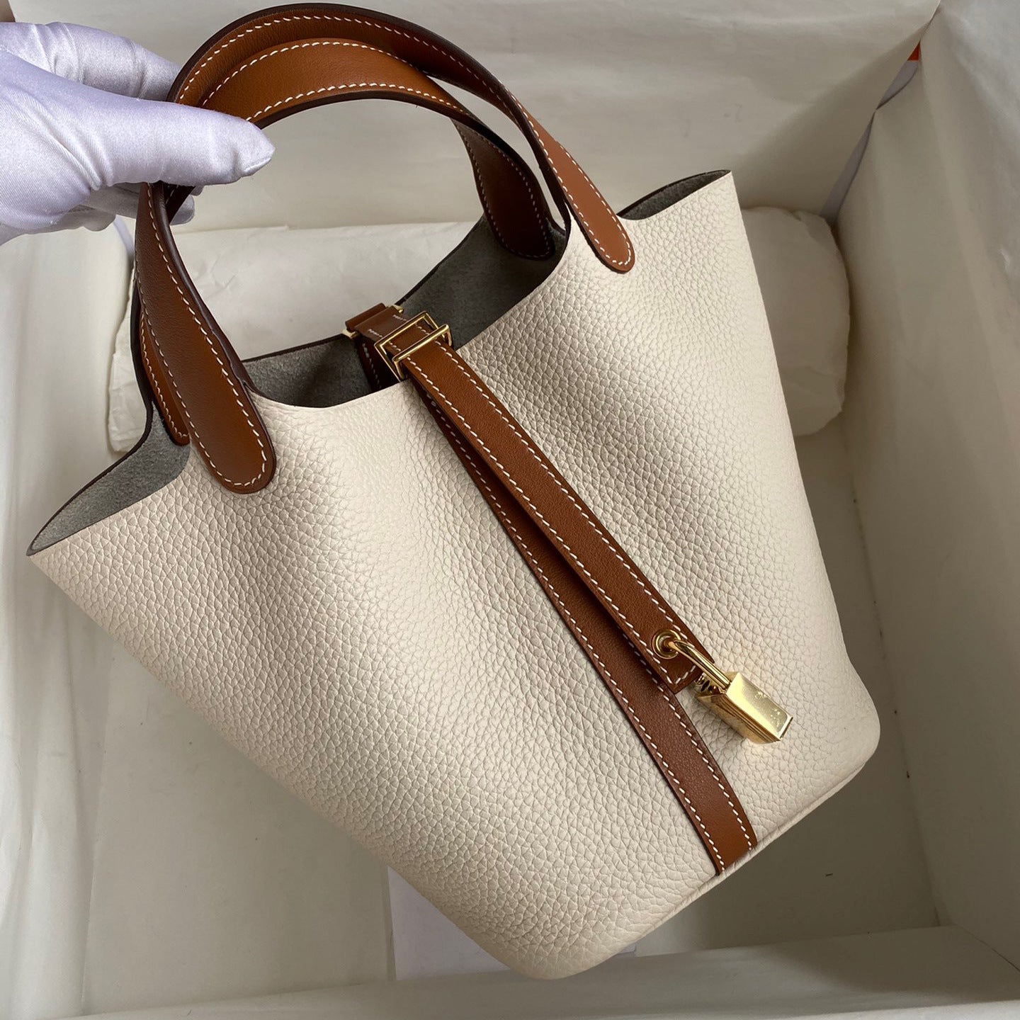Women's First Layer Litchi Pattern Genuine Leather Bags