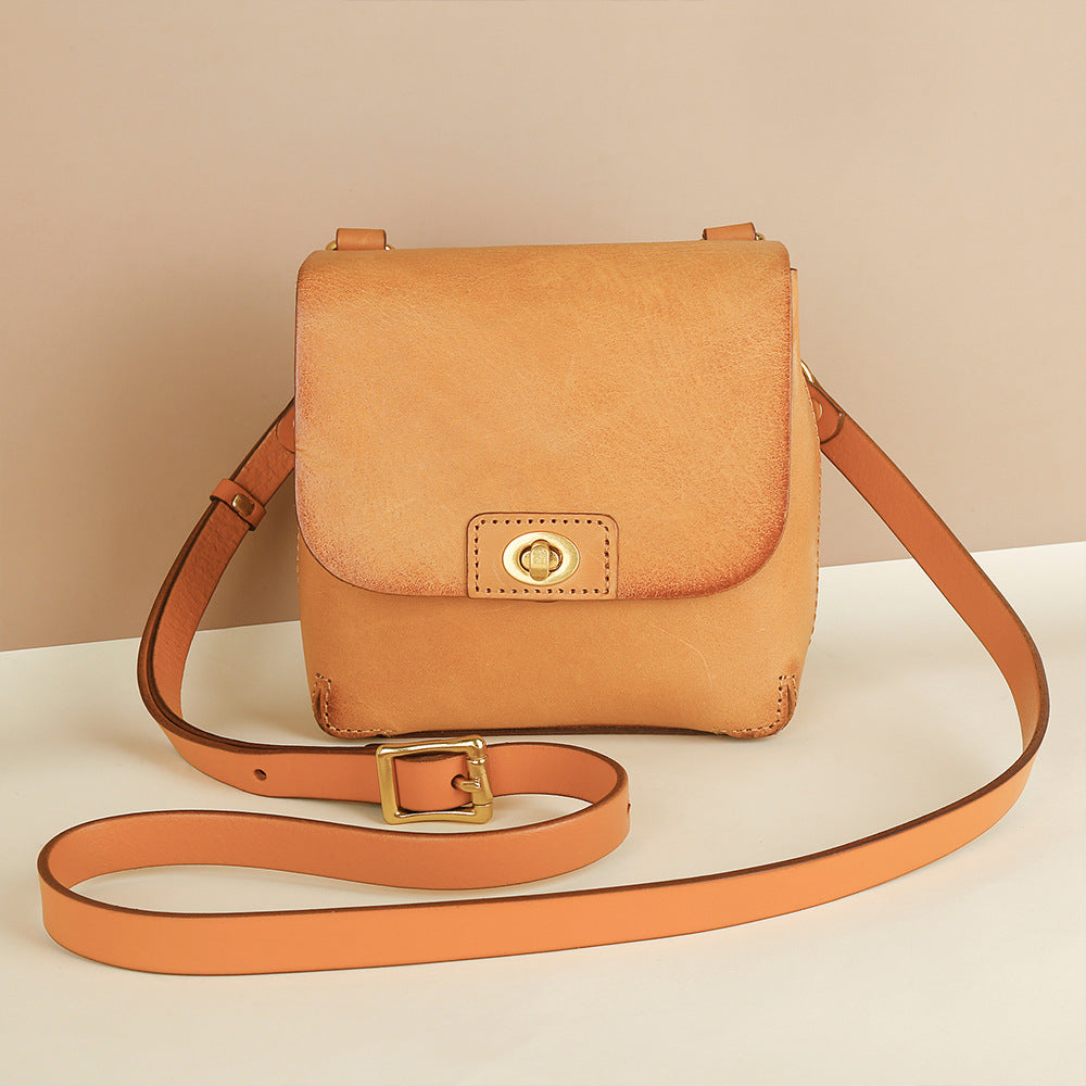 Women's Genuine Leather Retro Stylish Simple Versatile Shoulder Bags