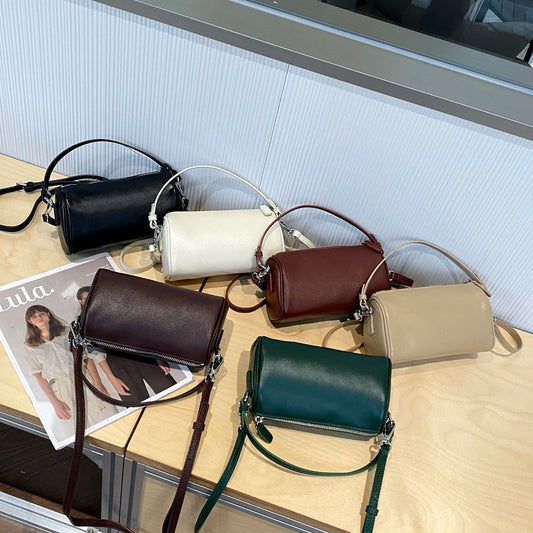 Women's First Layer Leather Fashion Simple Practical Shoulder Bags