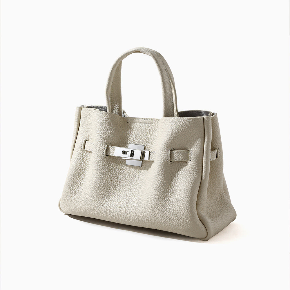 Women's Genuine Leather First Layer Cowhide Business Commute Tote Bags