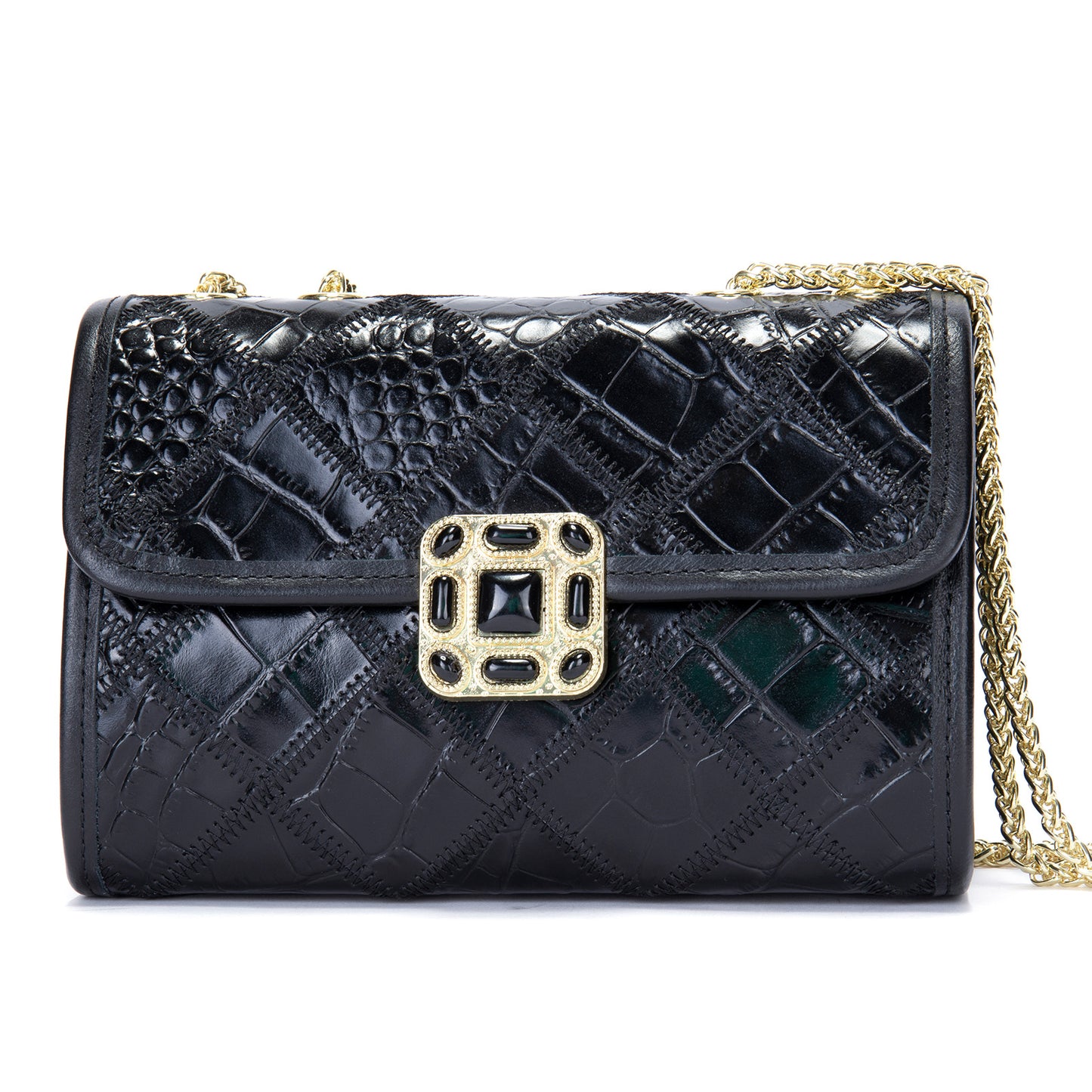 Women's Genuine Leather Underarm Chain High-grade First Shoulder Bags