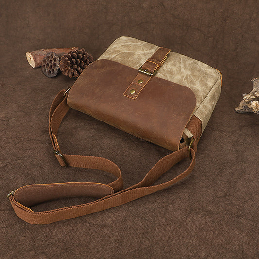 C. Cotton Retro Waterproof Canvas With Bags