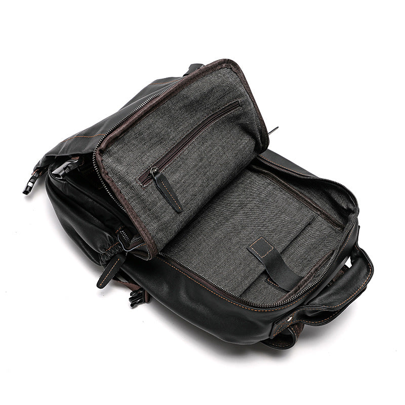Leather Large Capacity First Layer Cowhide Backpacks