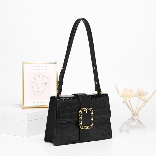 Women's High Sense One Fashion Classic Black Shoulder Bags