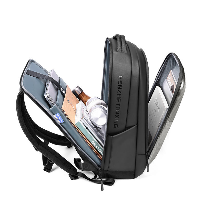 Men's Hard Shell Business Korean College Computer Backpacks