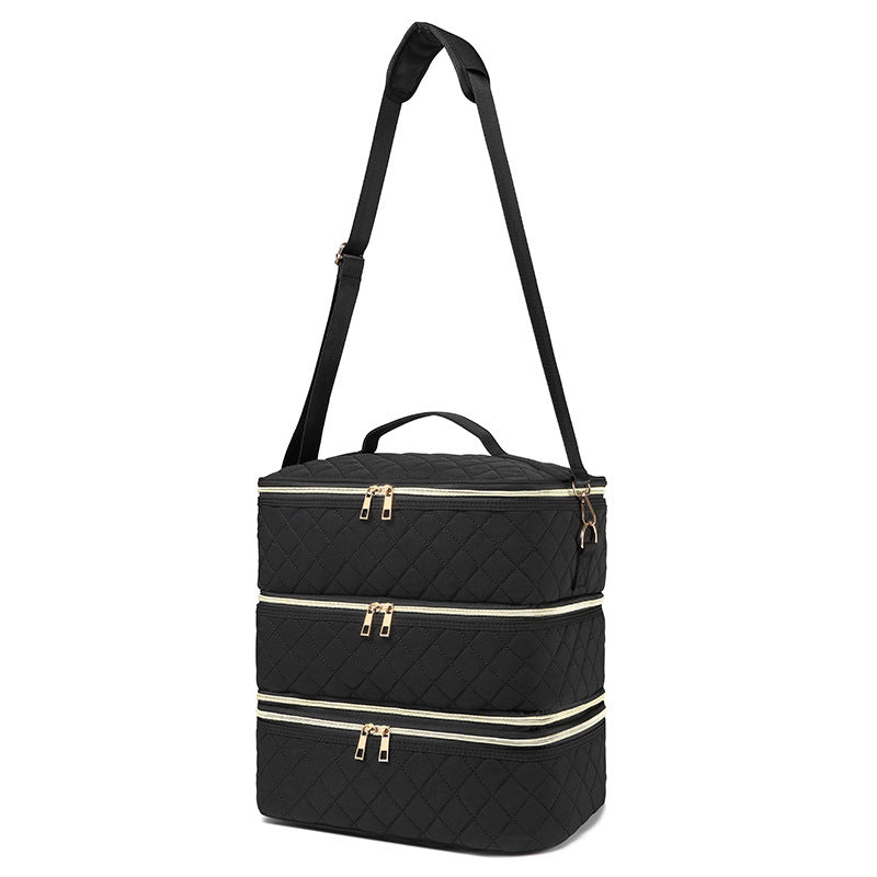 Large Capacity Nail Polish Storage Beauty Tattoo Embroidery Cosmetic Bags