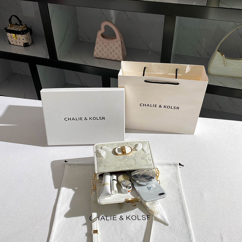 Women's Ballet Style Niche Butterfly Box High-grade Small Square Bags