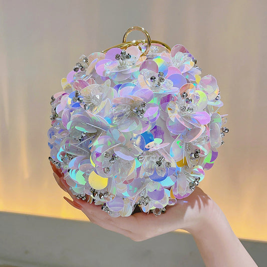 Style Holiday Flower Female Banquet Clutch Bags