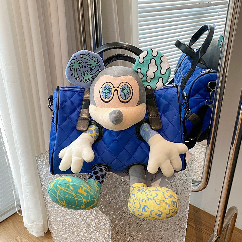 Women's Cartoon Doll Large Capacity Fashion Canvas Middle School Students' Schoolbags