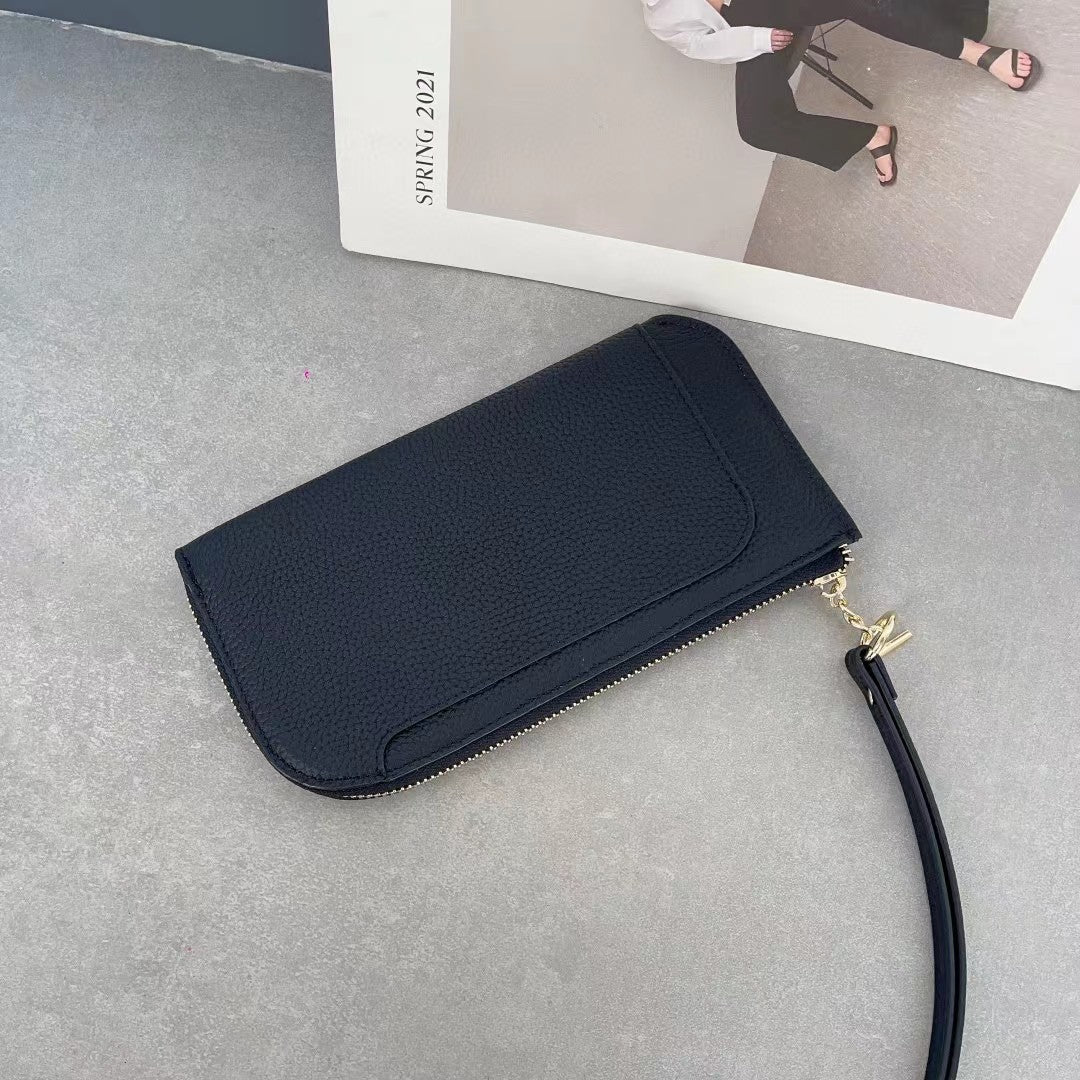 Women's Genuine Leather Simple First Layer Cowhide Phone Bags