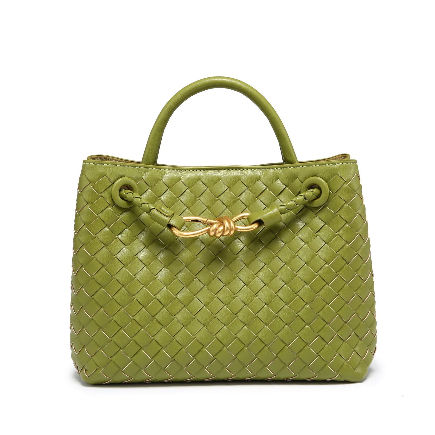 Creative One-piece Batch Hand-woven Bow Metal Small Square Bags