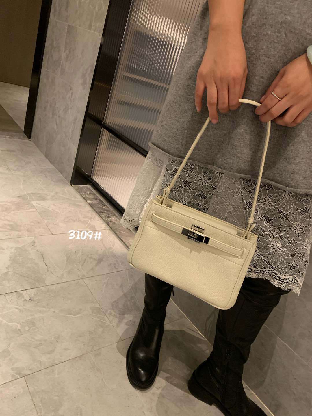 Women's Design Genuine Leather Underarm Kelly High-grade Crossbody Bags