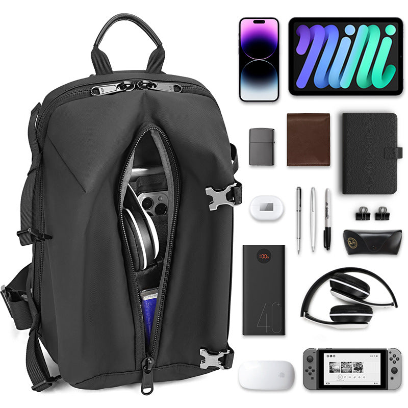 Men's Cool Master Waterproof Hard-wearing Trendy High Men's Shoulder Bags