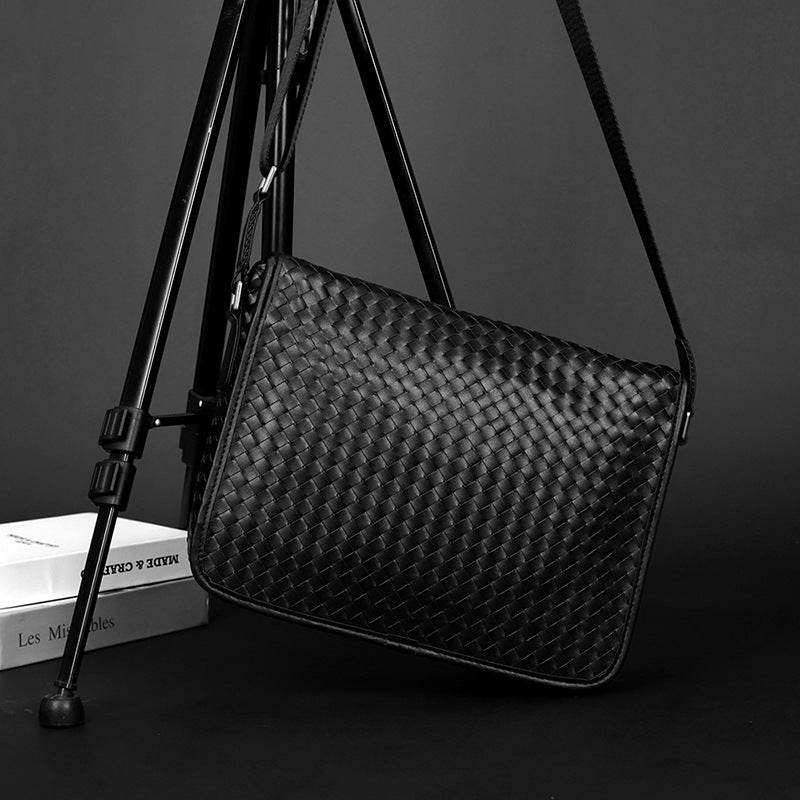 Men's Flip Business Document Computer Horizontal Large Men's Shoulder Bags