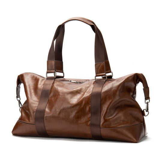 Men's Leather Large Capacity Short-distance Business Trip Travel Bags