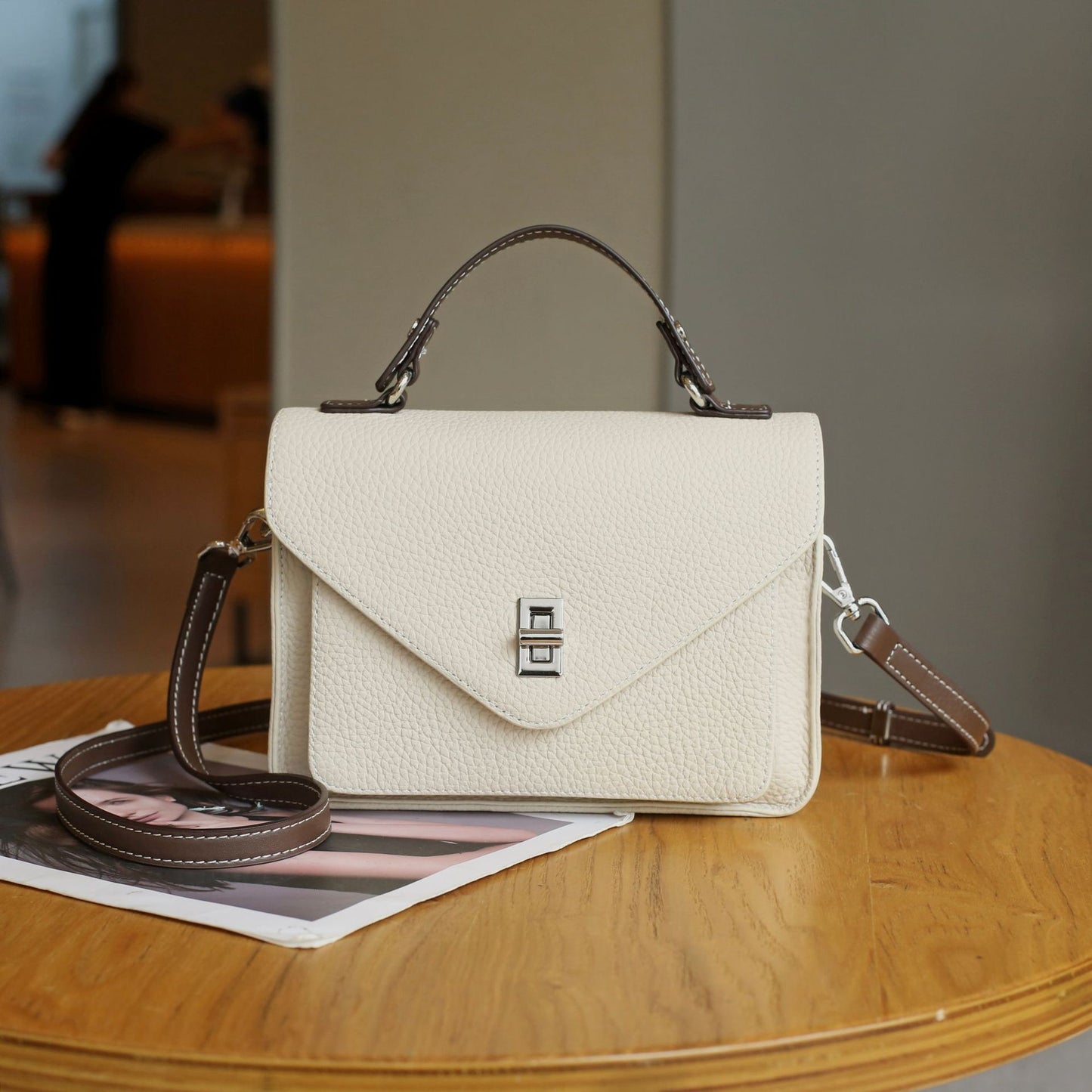 Women's Genuine Leather Commuter Spring French Crossbody Bags