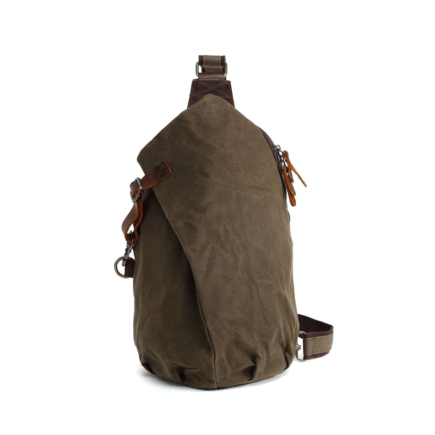 Men's Retro Versatile Convenient Waterproof Waxed Canvas Men's Shoulder Bags