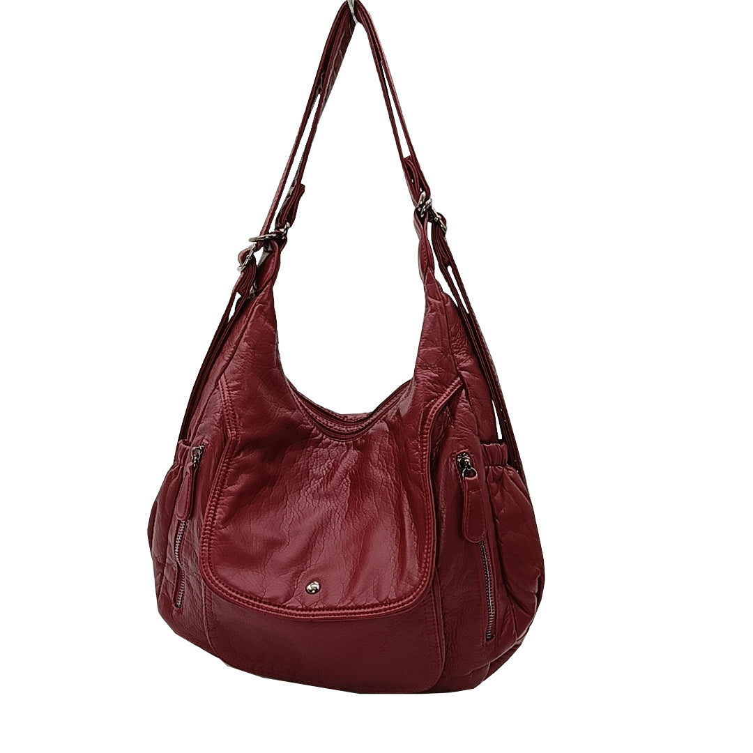 Women's Large Capacity Soft Leather Fashion Retro Backpacks