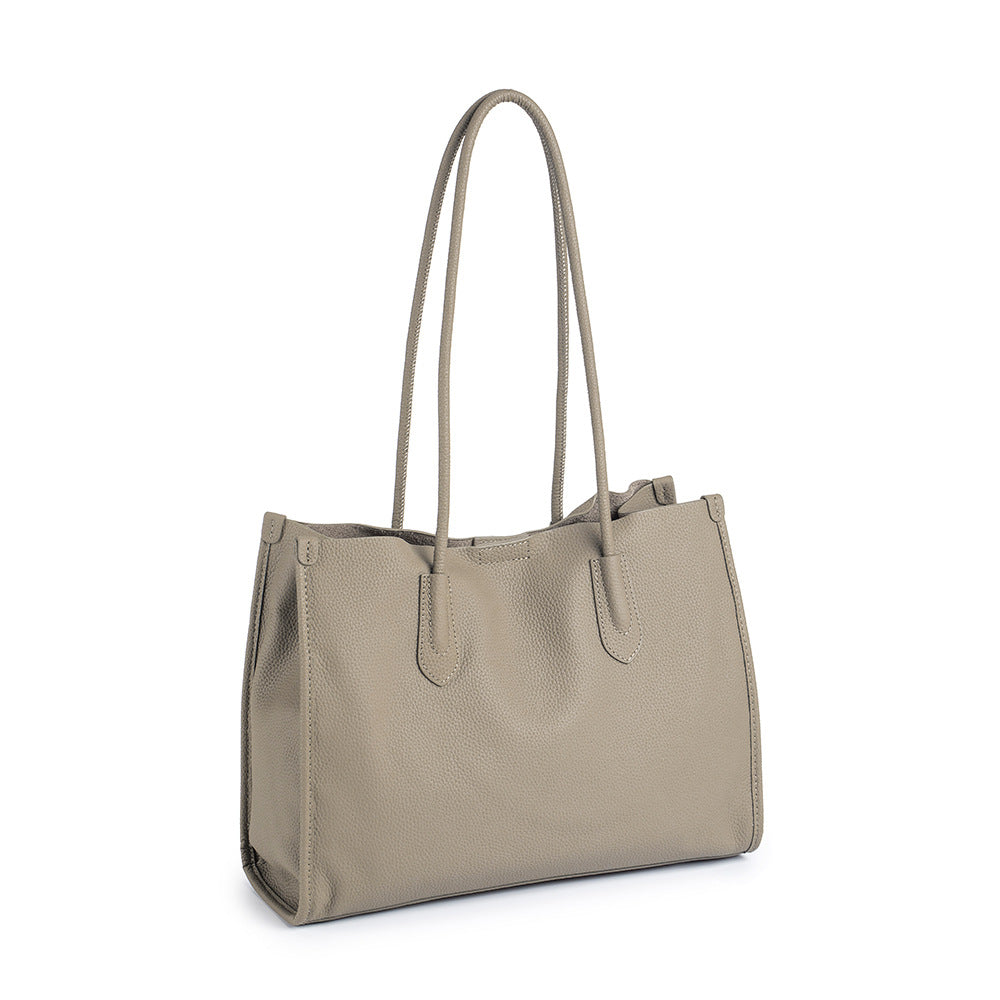 Women's Genuine Leather Niche Soft Versatile High Sense Tote Bags