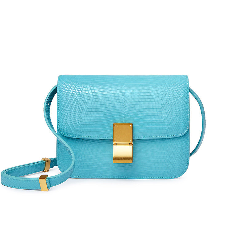 Women's High Quality Genuine Leather Lizard Pattern Crossbody Bags