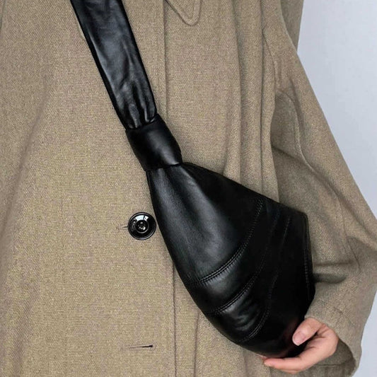 Niche Sheepskin Dumpling Idle Style Croissant Crossbody Bags