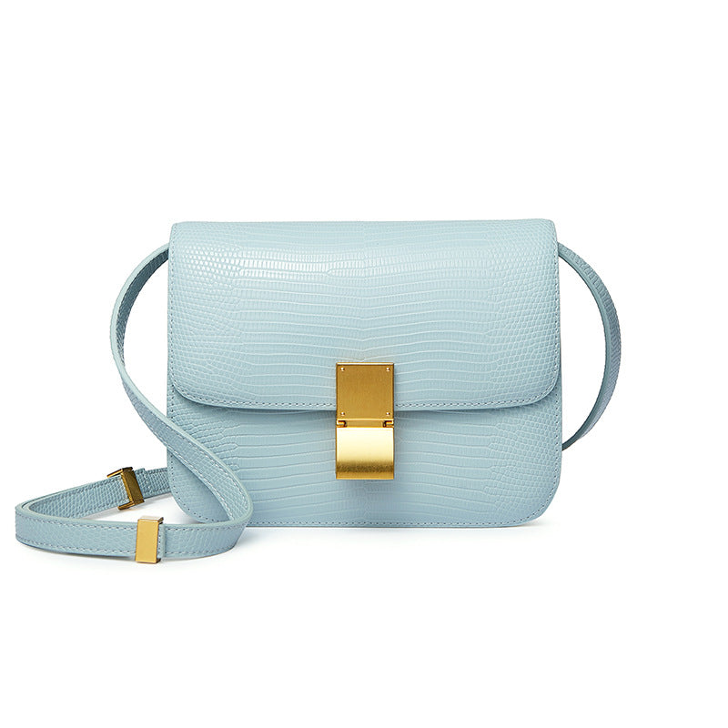 Women's High Quality Genuine Leather Lizard Pattern Crossbody Bags