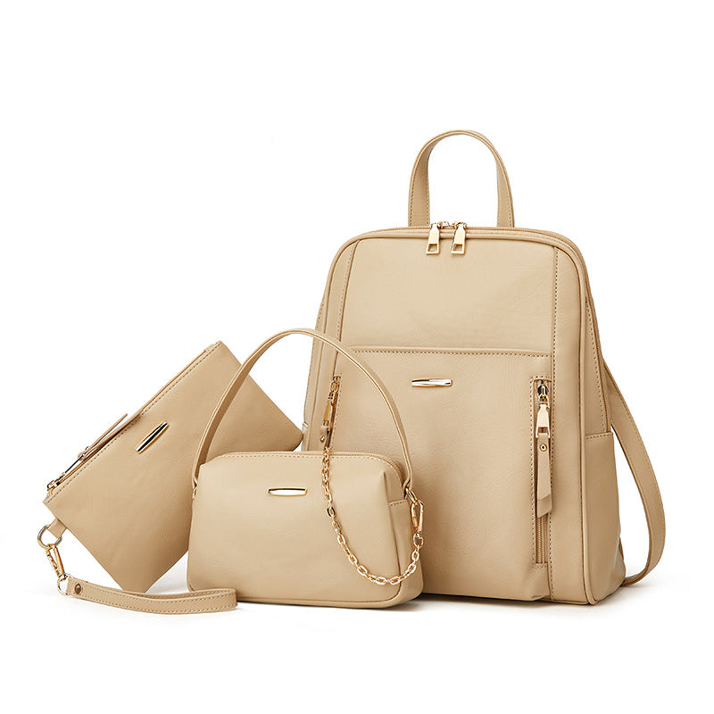 Charming Comfortable Trendy Fashion Three-piece Set Backpacks