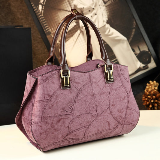 Women's Large Fashion Mom Retro Simple Capacity Handbags
