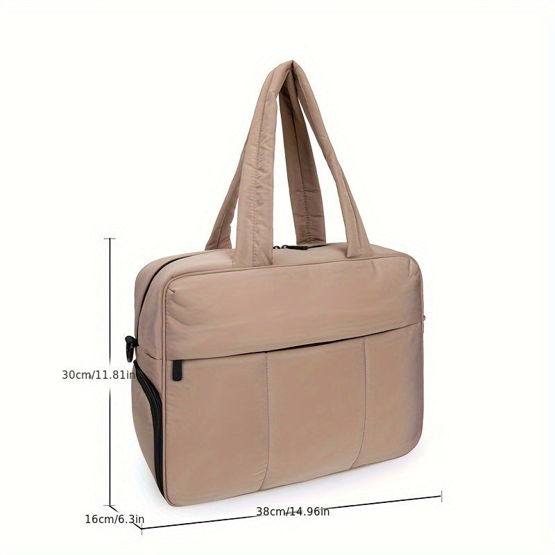Down Cotton Coat Winter Warm Portable Large Tote Bags