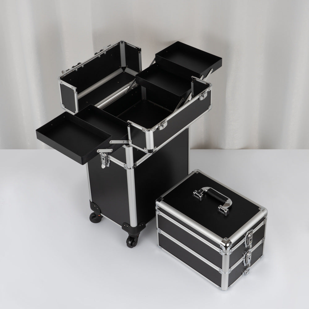 Large Capacity Storage Box With Manicure Cosmetic Cases