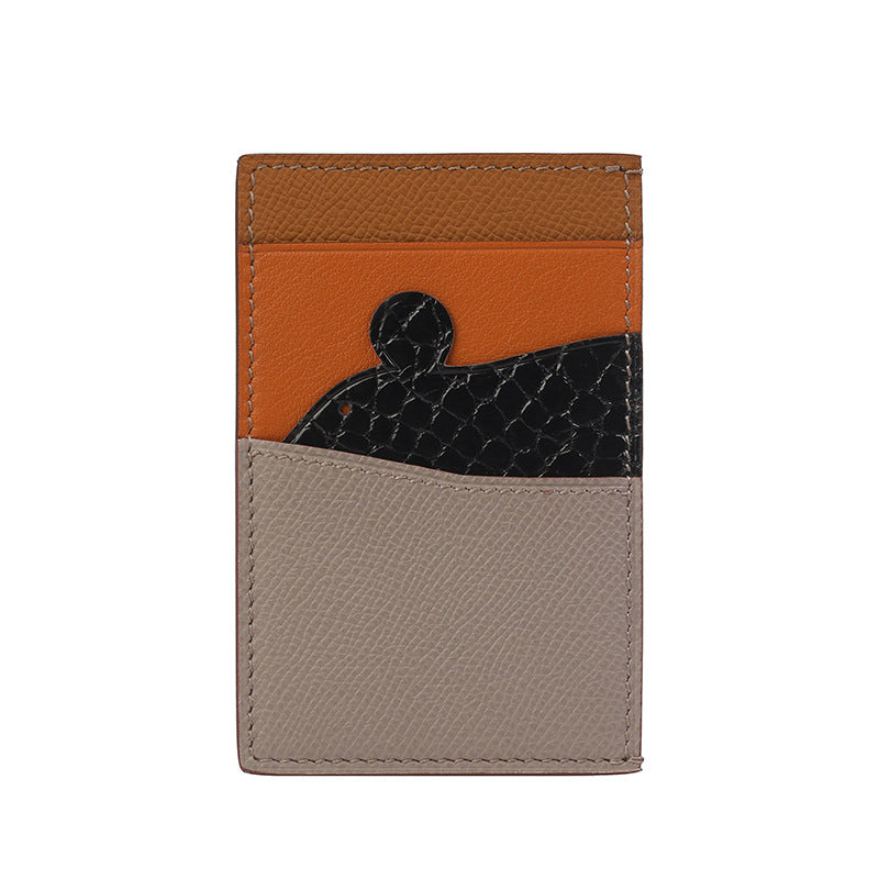 Zodiac Crocodile Sheepskin Hand Sewing Multiple Card Holder
