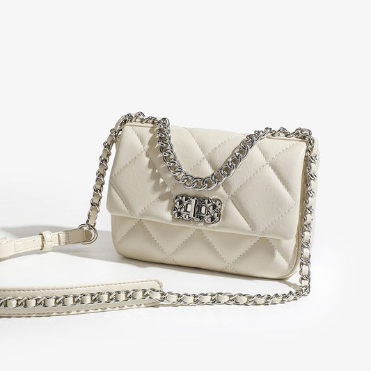 Women's Fashion Classic Style Rhombus Chain Twist Shoulder Bags