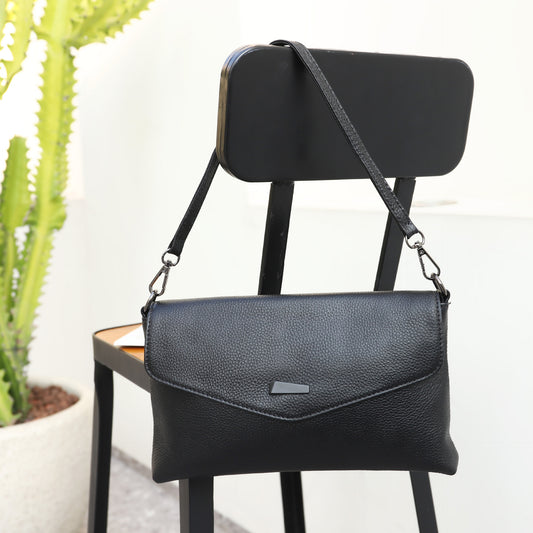 Women's Fashion Envelope Genuine Leather Soft Cowhide Shoulder Bags